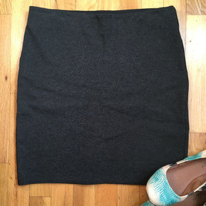 LOFT stretchy pencil skirt - charcoal grey size S
